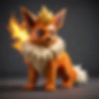 Lego Flareon fiery design