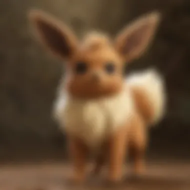 Eevee evolving into different forms