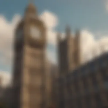 Iconic Big Ben clock tower in London