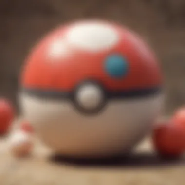 An illustration depicting a Pokémon captured with a Love Ball