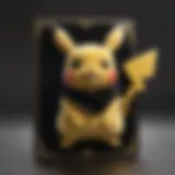 Luxurious Black Velvet Pikachu Card