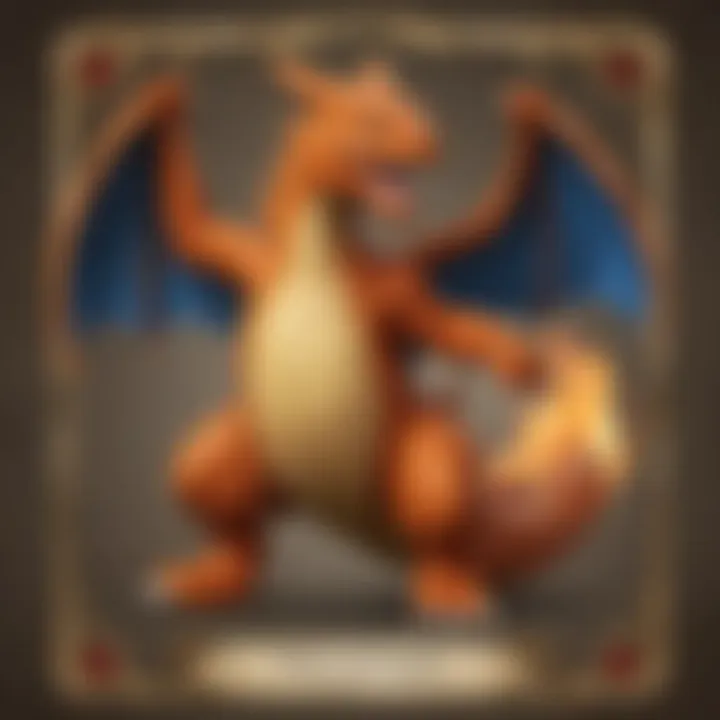 Majestic Charizard Card Illustration