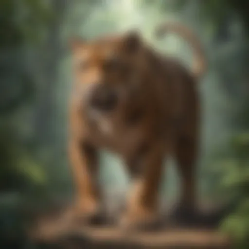 Majestic Jungle Panther Card Artwork