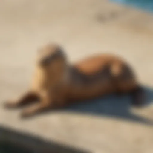 Majestic Sea Lion Basking in the Sun