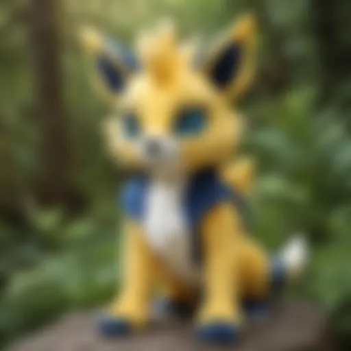 Majestic Zeraora Plush Toy in Nature