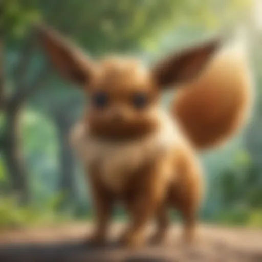 Mystical Evolutionary Energy Surrounding Eevee