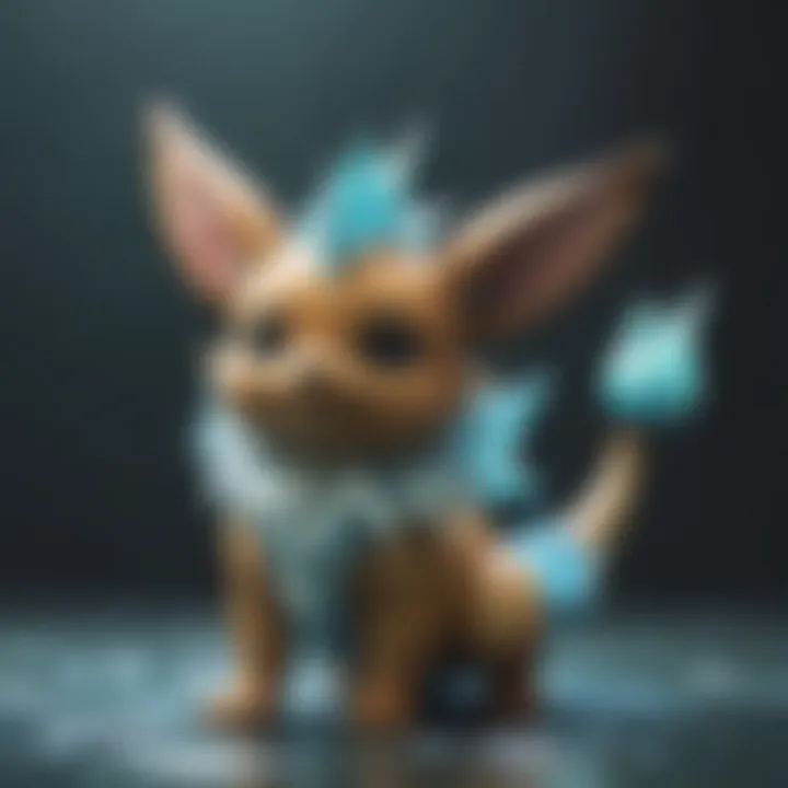 Eevee Evolving into a Vaporeon Form