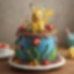 A beautifully decorated birthday cake from Meijer showcasing vibrant colors and intricate designs