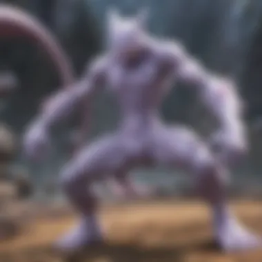 Mewtwo GX in Battle Ready Stance