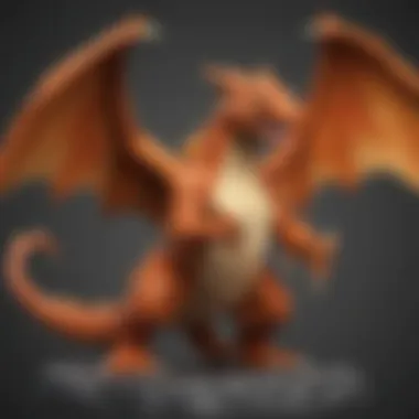 Charizard standing tall as a Pokemon Champion