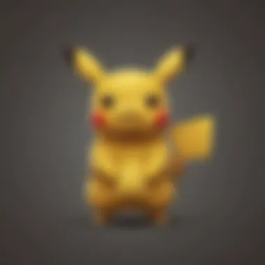 Minimalist Pikachu app icon