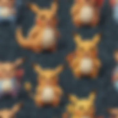 Pokemon Minky Fabric Texture Close-Up