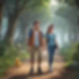 Misty and Brock watching Pokemon Journeys