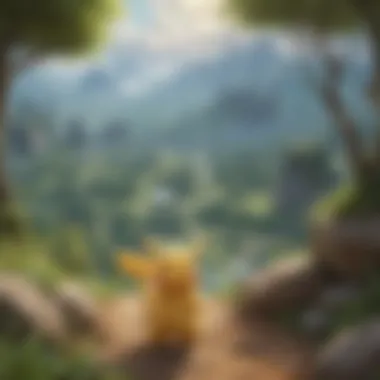 Mystical landscape in Pokemon Go spoofing