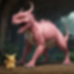 Mystical Pokemon in a serene forest setting