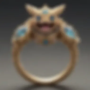 Mystical Pokemon-inspired engagement ring