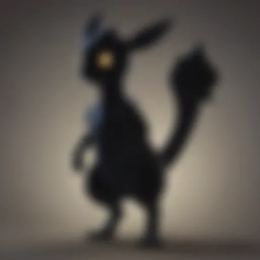 Mystical Pokemon Silhouette