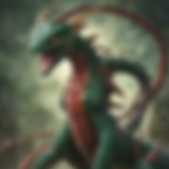 Mystical Rayquaza Artwork