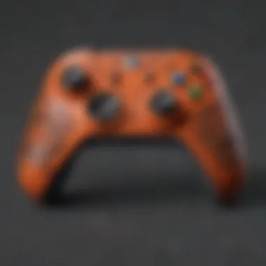 Naruto Themed Xbox Controller with Elemental Symbols