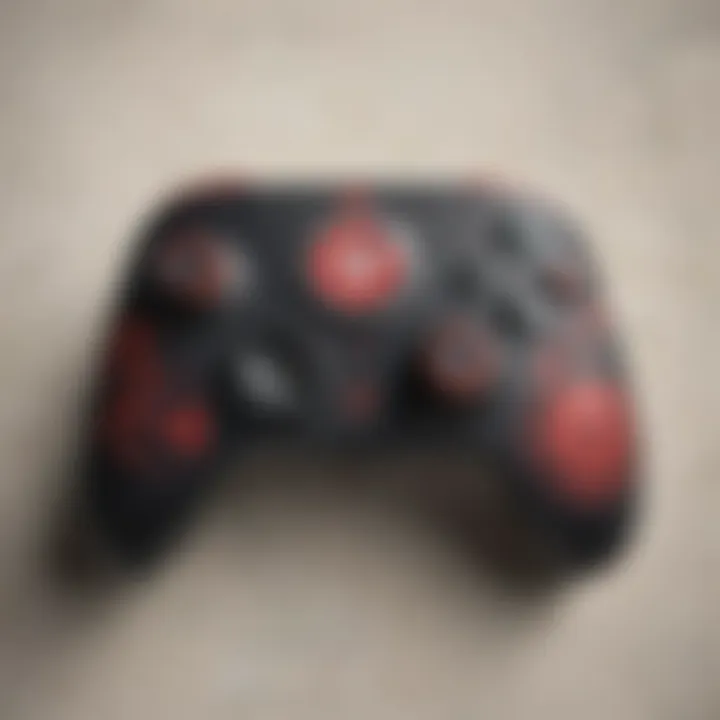 Custom Naruto Xbox Controller with Sharingan Design