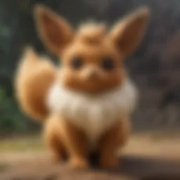 Eevee in different evolutionary forms