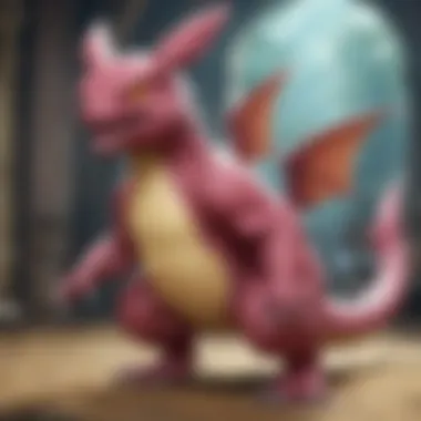 Highlighting a Rare Pokémon Card Close-up of a rare Pokémon card