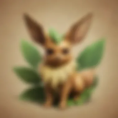 Evolving Eevee into Leafeon