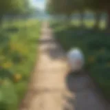 Map showcasing optimal walking routes for egg hatching in Pokémon Go