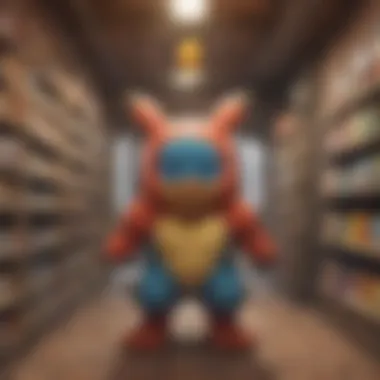 Illustration of brick-and-mortar Pokemon cards store