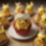 Pokemon-themed Cupcake Display