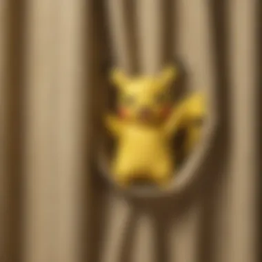 Pikachu Curtain Fabric Close-Up