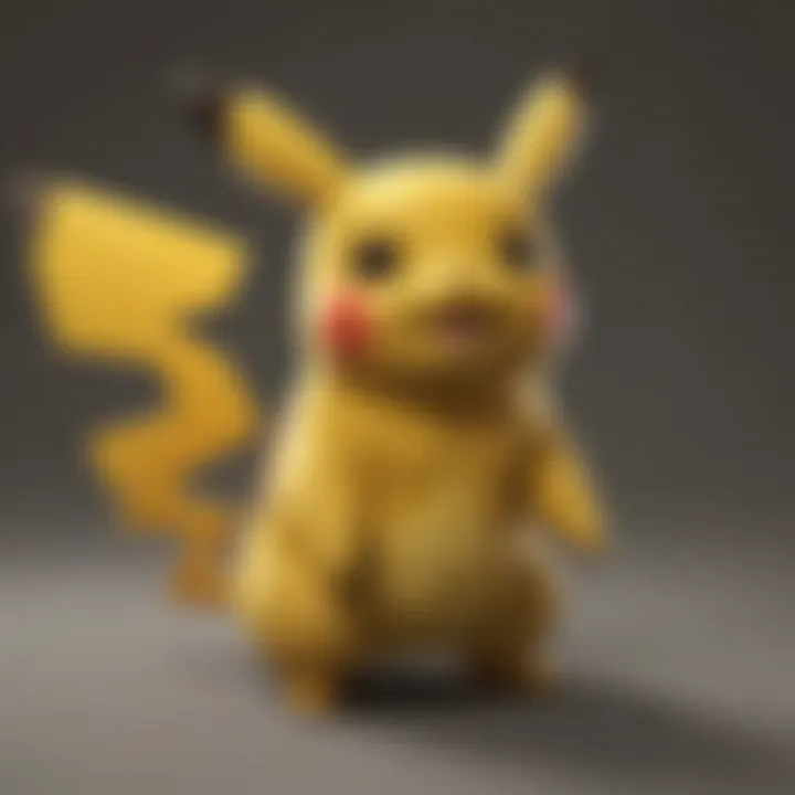 Artistic representation of a Pikachu-inspired craft