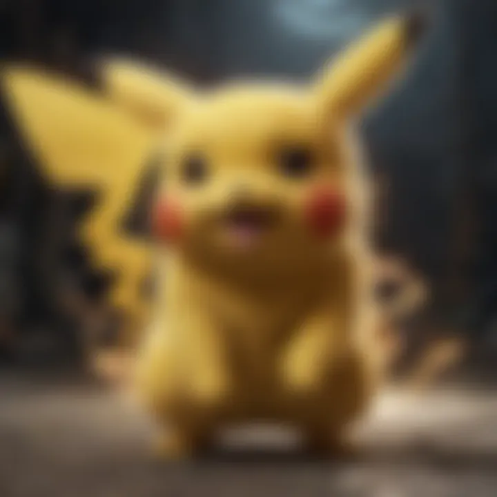 Pikachu showcasing powerful lightning abilities