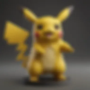 Electricity-infused Pikachu mold in Pokemon game