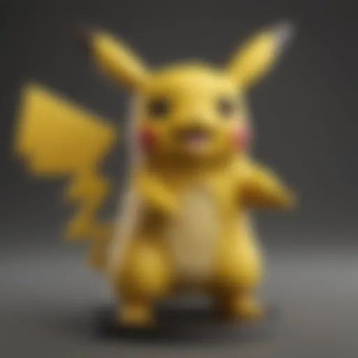 Electricity-infused Pikachu mold in Pokemon game