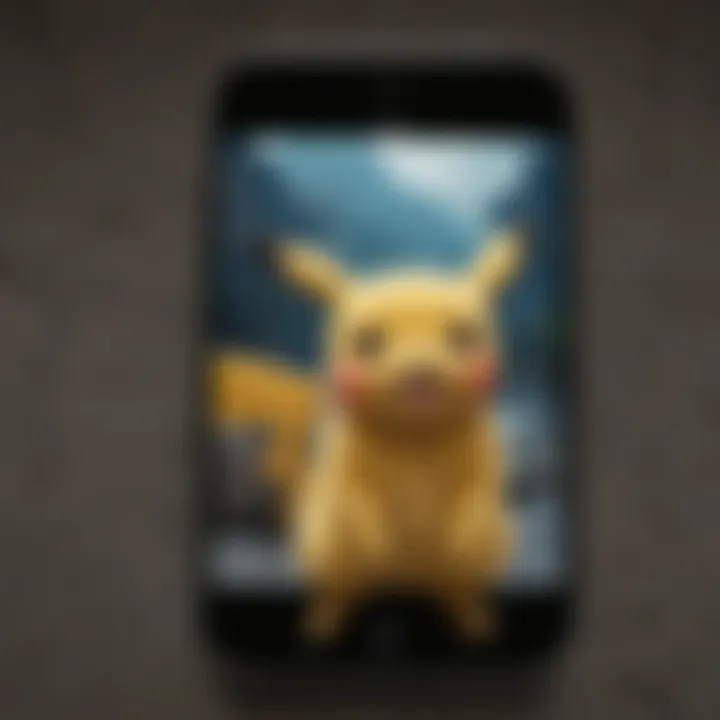 Illustration showcasing User Interface of Pikachu Movie App