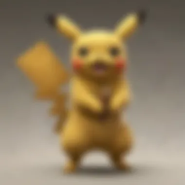 Illustration of Pikachu pencil collectible allure