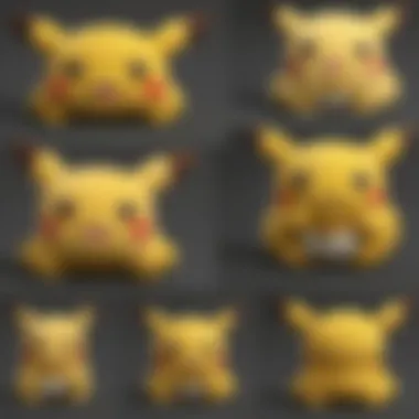 Stylish Pikachu Plush Pillow Collection