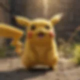 Electric Pikachu Sparking in Action