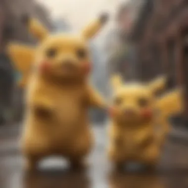 The Bond of Friendship A poignant moment between Pikachu and its trainer, symbolizing their bond.