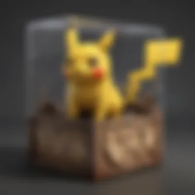 Pikachu V Box shining brightly in a collection