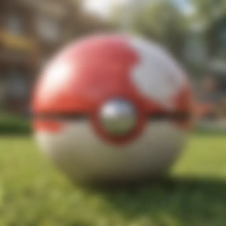 Player interacting with the Poké Ball Plus showcasing its features