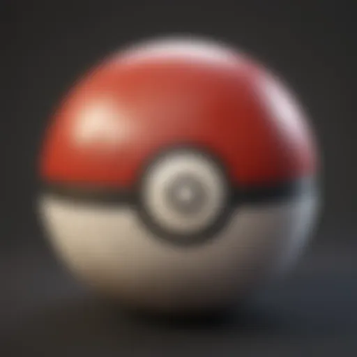 Unique Pokeball Design with Intricate Patterns