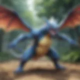 Artistic Pokemon Battle Scene