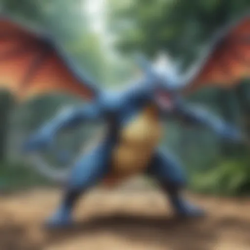 Artistic Pokemon Battle Scene