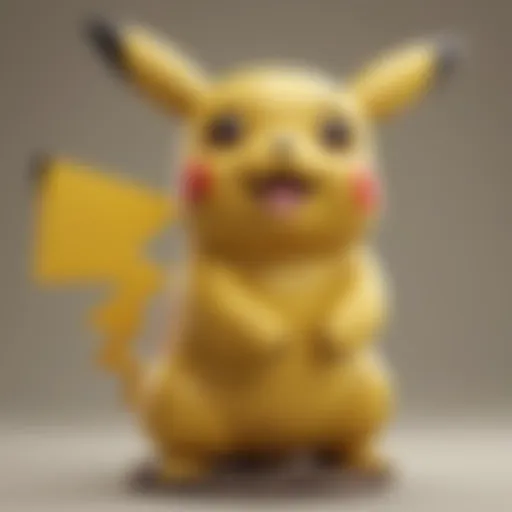 Crafted Pikachu sculpture on PokeCrafts