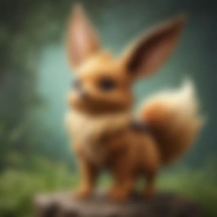 Eevee exploring PokeCrafts website