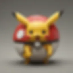 Pikachu crafting PokeBall