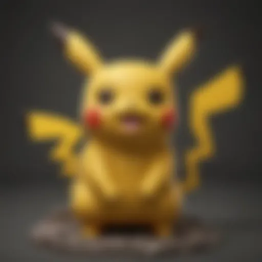 Artistic representation of a Pikachu-inspired craft