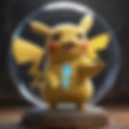Artistic depiction of Pikachu in a mystical setting